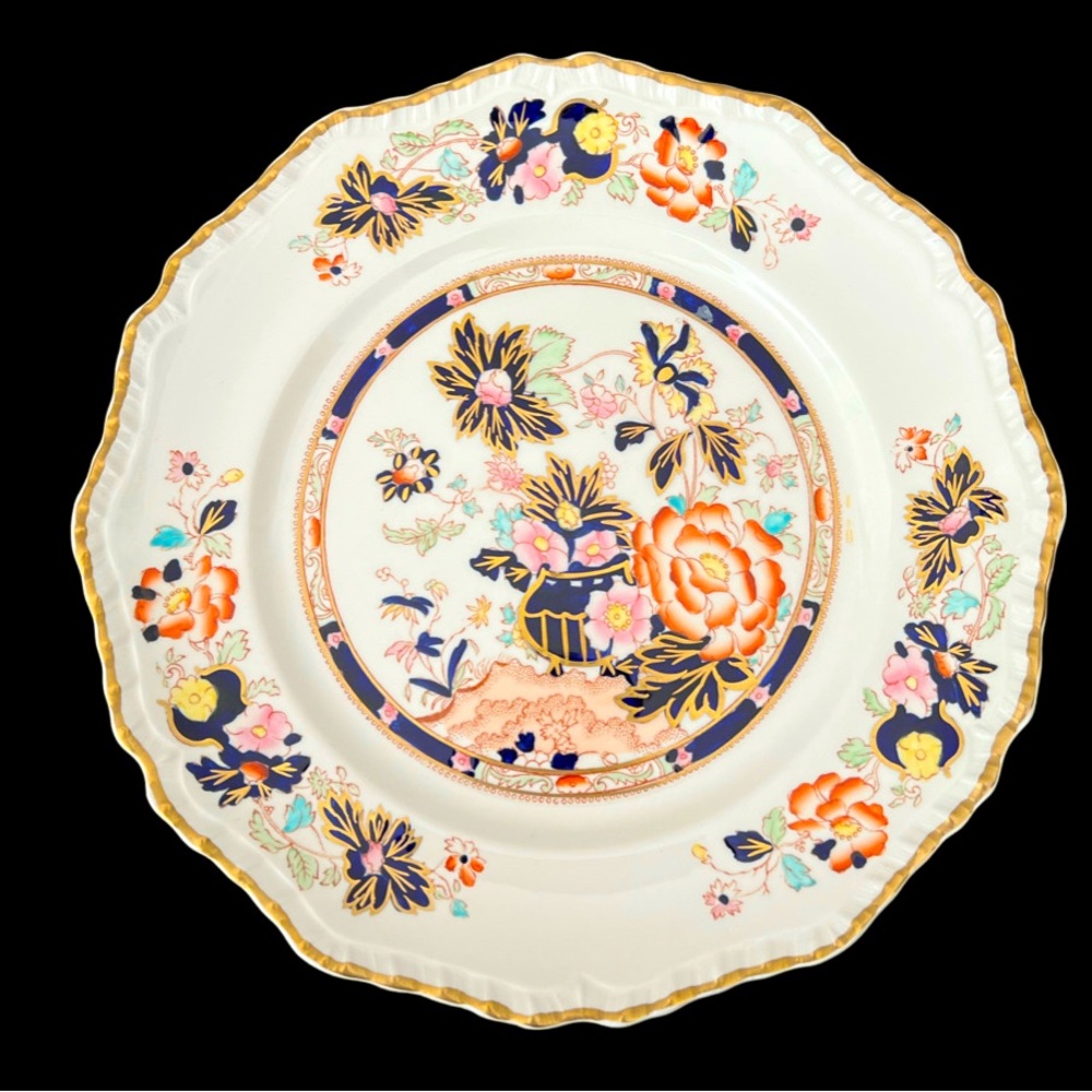Vintage Mason’s Patent Ironstone China 10 3/4”Dinner Plate Mandarin Pattern